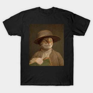 Oil Painting Cat Portrait T-Shirt